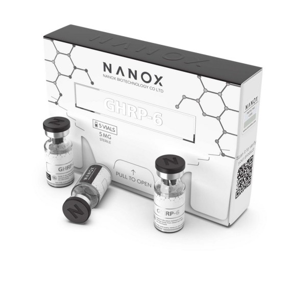 GHRP-6, 5 VIALS x 5MG Nanox Nanox
