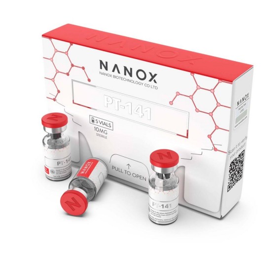 PT-141, 5 VIALS x 10MG Nanox Nanox